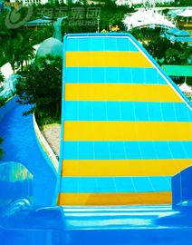 Fiberglass Swing Water Slide , Water Park Rides Double People By Raft