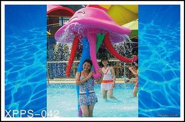 Customized Aqua Play, Octopus Spray, Fiberglass Spray Park Equipment For Children