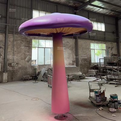 kualitas  Fiberglass Vison Waterparks Playground Equipment Spray mushroom Aqua Play For Amusement Park Games pabrik