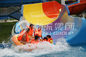 Family Rafting Aqua Park Fiberglass Waterpark Slide 6 Person/time