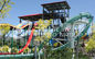 Speed Aqua Loop / Body Slide Aqua Park Fiberglass Water Slides , Platform Height 16m for Water Park