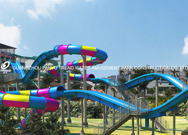 Commercial Fiberglass Dewasa Seluncuran di Petualangan Waterpark