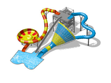 Profesional Park Playground Equipment Panjang Membentang SGS 50m