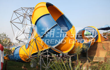 Big Fiberglass Water Slides Keluarga Water Park Aqua Park Taman