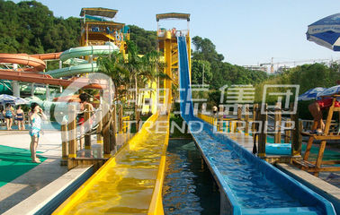 Lucu Fiberglass Water Slides Taman Backyard Renang Water Slides