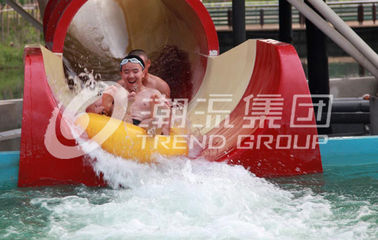 Ruang Bowl Water Slide Games, Fiberglass Renang Slides 30mx72m Lantai ruang