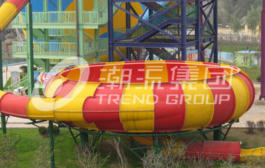 Luar ruangan Fiberglass Air Slide Games untuk Satu Orang Per Waktu, Dewasa Digunakan dalam raksasa Water Park