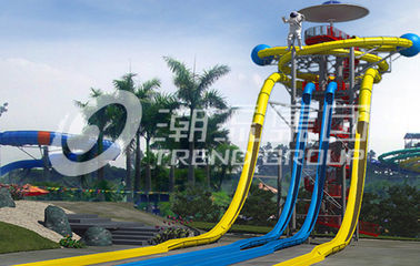 Terbaik Harga Multi-track Slide Amusement Tema Water Park / Water Slide
