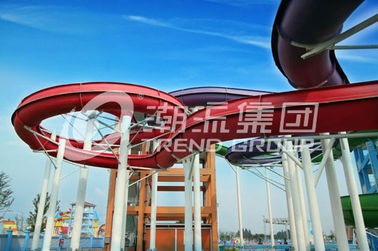 Pemasangan Mudah Senter Air Fiberglass Ruang Angkasa Slide Air untuk Taman Air