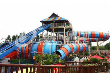 Komersial air slide anaconda untuk hiburan petualangan waterpark / Fiberglass Air Slide