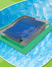 Novelty Flowrider Air naik, Dua Surfers Surf Skateboard Untuk Water Park / Disesuaikan