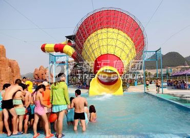 Taman Air Fiberglass Super Tornado Dewasa, Air Anak-anak Meluncur 14.6m Platform Tinggi