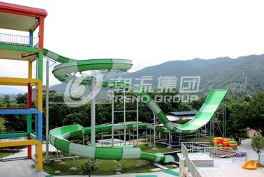 Funnuy Custom Water Slides, Taman Hiburan Boomerang Aqua Slide Untuk 2 Orang Family Fun