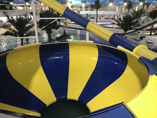 Lucu Indoor Taman Air Theme Park Peralatan Landasan 13.5m, Galvanized Dukungan Baja