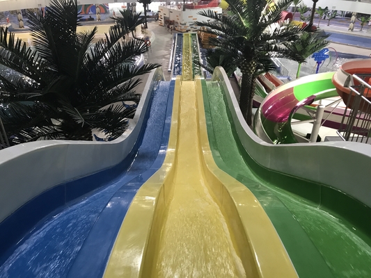 Internet Kecepatan Water Slides dari Fiberglass Bahan untuk taman Holiday Resort Raksasa Luar Ruangan Air