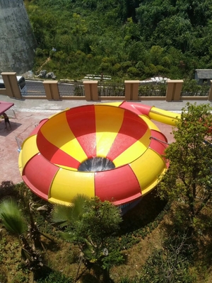 Slide Air Serat Kaca Untuk Hiburan Ekstrim Dengan Space Bowl HT-11