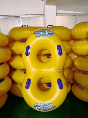 Tabung inflatable PVC aksesoris taman air Daya tahan tinggi