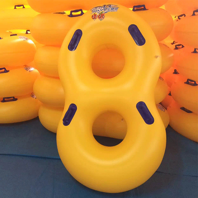 Tabung inflatable PVC aksesoris taman air Daya tahan tinggi