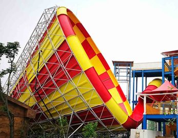 Fiberglass Waterpark Slide Untuk Dewasa Dan Anak entainment luar ruangan