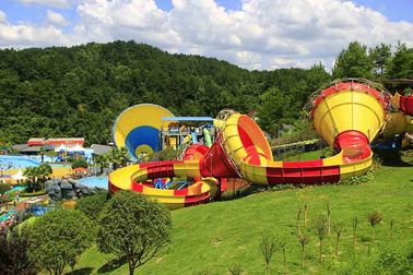 Biru besar Tornado Water Slide Permainan Ashland / DSM Resin Untuk Water Park