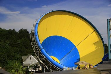 Fiberglass Commercial Air Dewasa Slide Permainan Menyenangkan Untuk Rumah Play, 16m Tinggi