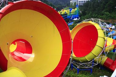 Menarik Slide Aqua Park Peralatan Fiberglass Air Untuk Taman Aqua