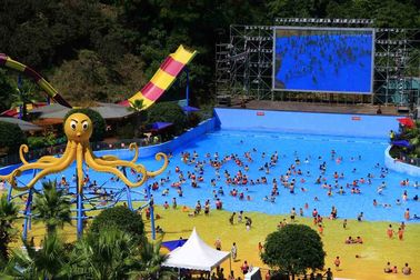 11 m/8 m ketinggian tinggi kecepatan Slide, 5 peralatan pengendara Fiberglass air slide Air Park