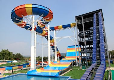 Durable Slide Fiberglass Air Untuk Keluarga Interaktif Air Fun In Water Park