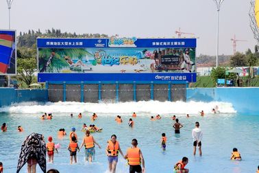 Terbesar luar ruangan Water Park Wave Pool Konstruksi Listrik Kuat untuk Outdoor Aqua Park