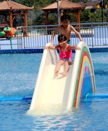 Disesuaikan 3 Riders Kids &#39;Water Slide Aqua Park Peralatan, Pink / Jeruk / Biru