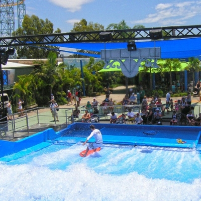 Paling Populer Fiberglass Surfing Simulator Satu Aliran naik Dengan Waterproof Software Material