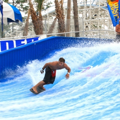 Aqua Mainkan Flowrider Air naik Untuk Skateboarding Surfing Sport / Fiberglass Air Slide