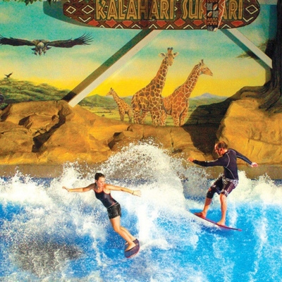 Double / Single Flowrider Air naik Biru berwarna Surfing Simulator Machine Dengan Fiberglass Bahan