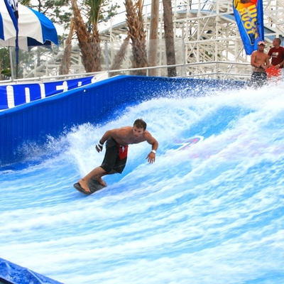 Air atraksi Flowrider air naik buatan Surfing untuk dua Surfer