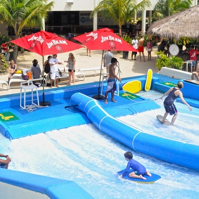 Air atraksi Flowrider air naik buatan Surfing untuk dua Surfer