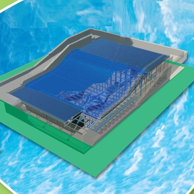 Daya tarik Flowrider air naik, pengendara tunggal tahan air gelombang Skid papan