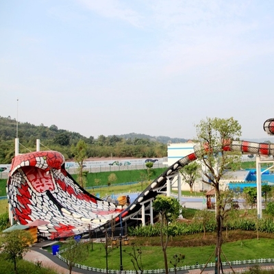 Kustom Halus Fiberglass King Cobra Water Slide / Taman Bermain Air