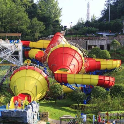 Huge Fiberglass Water Slides Lembah Tantrum Untuk Remaja / Peralatan Water Park