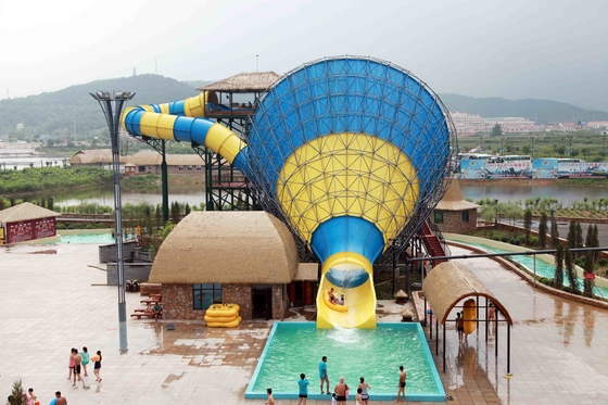 Super Tornado Fiberglass Water Slides Dengan Tinggi Platform 14.6m