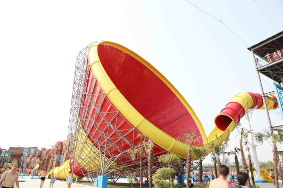 Slide Water Park Peralatan super Tornado air atas Ground Pool Waterslide
