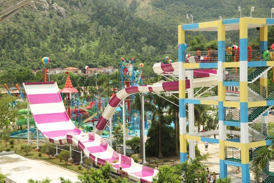 Raksasa Aqua Park Peralatan Menyenangkan swwiming Renang Waterslides Untuk Water Park