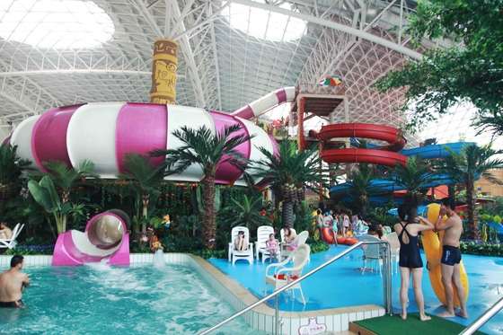 Taman air fiberglass kolam air slide kolam renang untuk taman hiburan