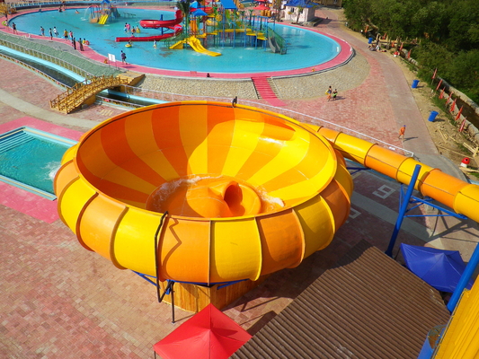 Taman air fiberglass kolam air slide kolam renang untuk taman hiburan