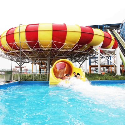 Fiberglass Aqua Park Water Slides dengan mangkuk naik kode HS 95069900