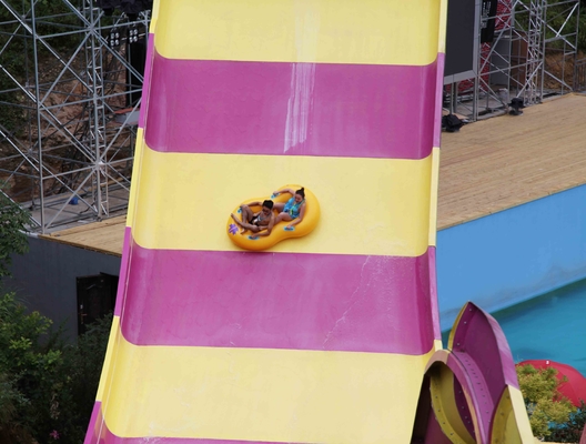 Kustom Big Water Slide, Taman Hiburan Boomerang Aqua Slide Untuk 2 Orang di Water Park