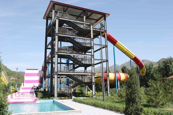 Raksasa Aqua Park Peralatan Menyenangkan swwiming Renang Waterslides Untuk Water Park