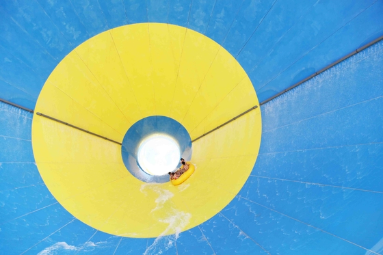 Durable Fiberglass Water Slides untuk Giant Water Park, Large Slide Tornado Air