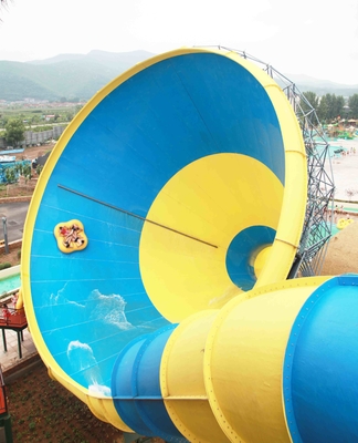 Big Tornado Fiberglass Water Slide Untuk Hiburan Petualangan Waterpark Peralatan untuk Water Park