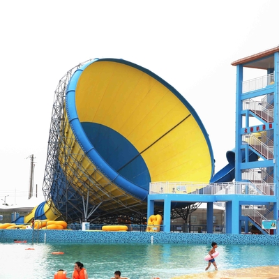 Kuat Besar Tornado Fiberglass Water Slides SGS Sertifikat CE untuk Water Park