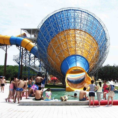 Tornado besar Kustom Water Slides Untuk Keluarga Kuda, 18.6m Lebar